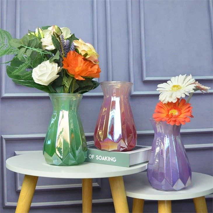 Decorative Living Room Glass Vase For Cafe