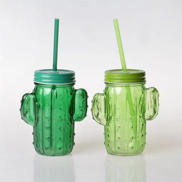 Glass Cactus Jar