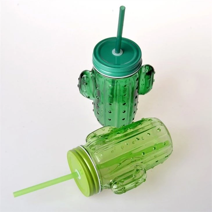 Glass Cactus Jar