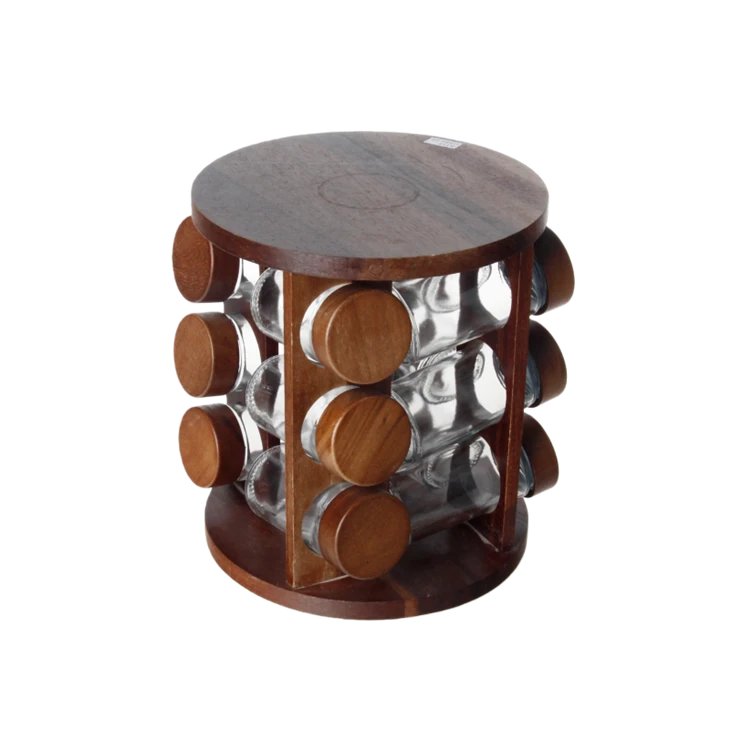 12-Jar Rotating Spice Rack Set factory