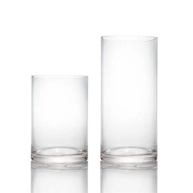 Tall Glass Candle Holder